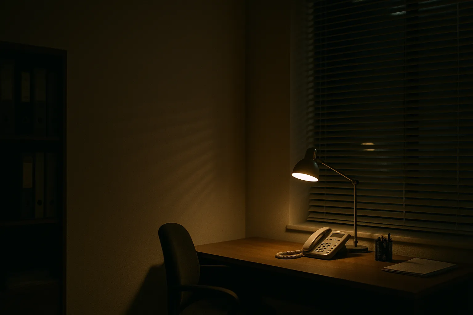 An after-hours call being answered while the business is closed