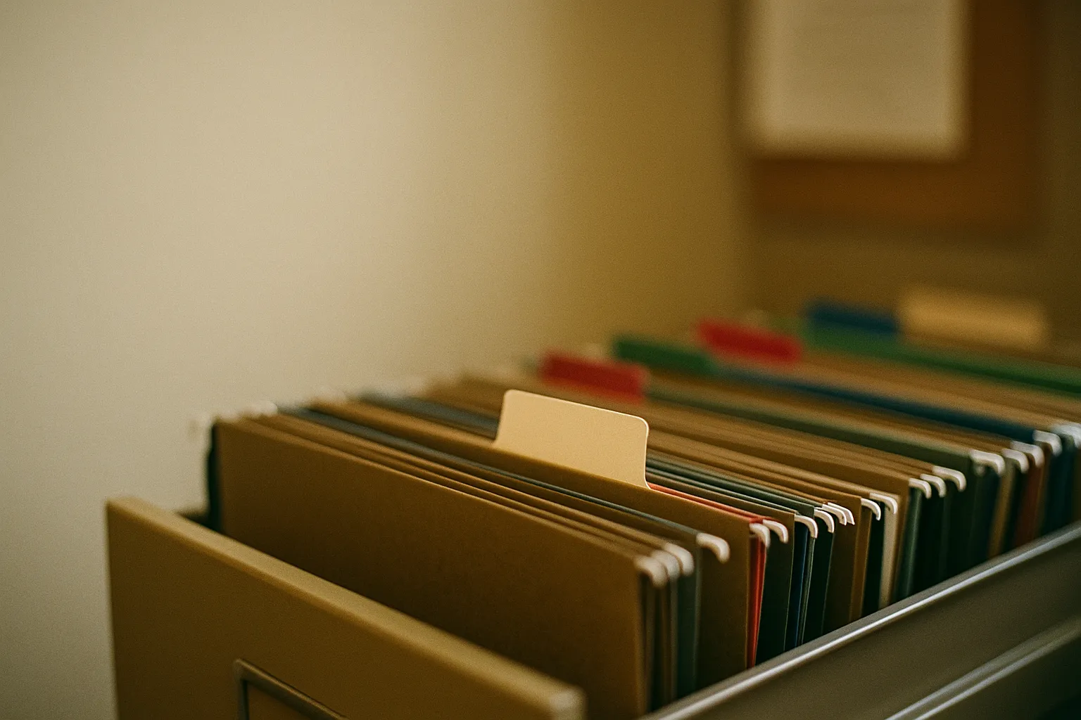 A legal assistant taking down intake details and conflict-check basics from a caller
