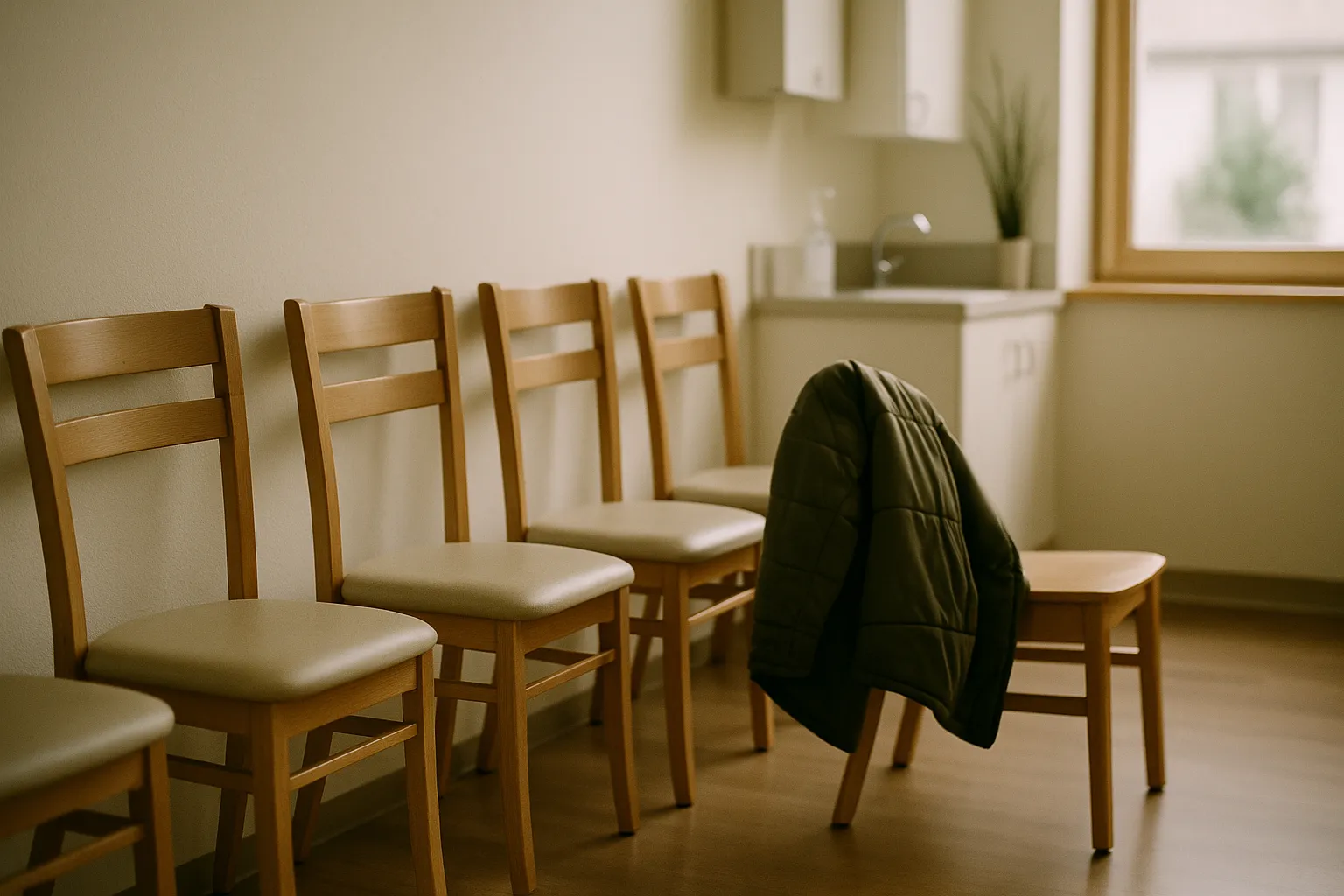 A patient receiving a dental appointment reminder by phone before the visit